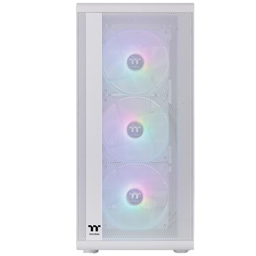 Gabinete Thermaltake S200 TG Snow 3 Fan Atx Blanco Micro Tower